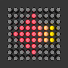 Icon representing the receding