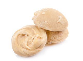 coconut sugar over white background