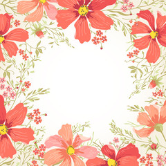 Obraz premium Background with flowers.