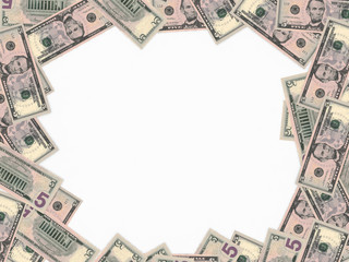 Five dollars background.