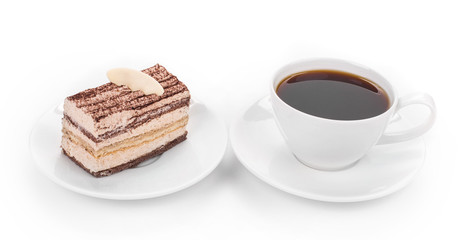 Sweets with cup of coffee