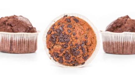 Muffins close up.