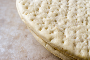 Frozen pizza dough