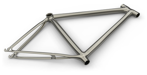 Titanium bike frame