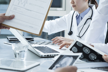 Busy state of the medical office