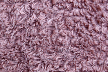 Surface of brown towels in macro style.