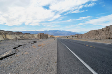 A road through canyon, Dealth Valley National Park, California