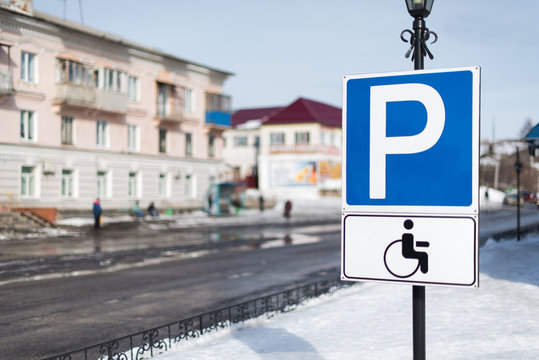 Parking place Handicapped Parking Sign