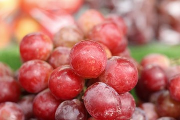 Fresh grapes at the market