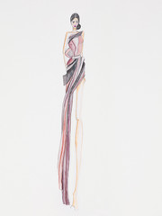 Obraz na płótnie Canvas evening gown fashion design