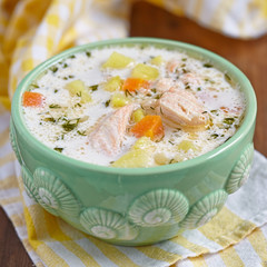 Salmon soup