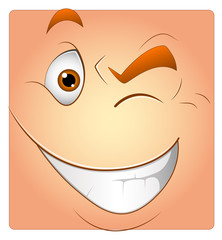 Winking Eye Box Smiley