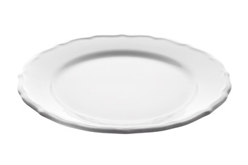 White plate isolated