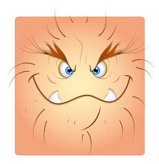 Monster Smile Cartoon Box Smiley