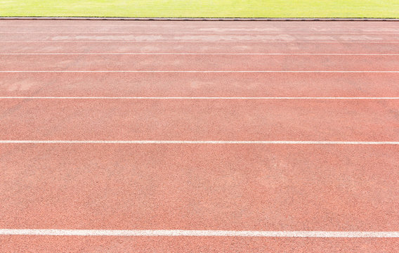 Side View Of Running Track