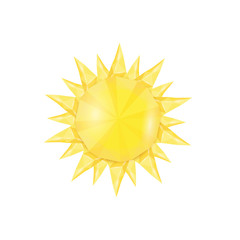 Sun icon . Vector illustration