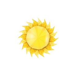 Sun icon . Vector illustration