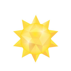 Sun icon . Vector illustration