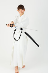 居合道の女性