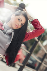 Feshionable photo of a beautiful woman