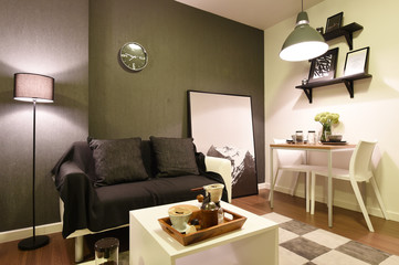 interior of condominium room or bedroom