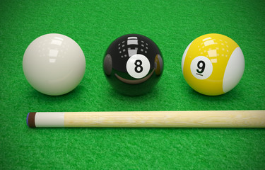 billiard balls