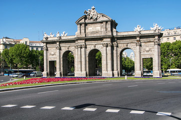 Obraz premium The Puerta de Alcala in Madrid