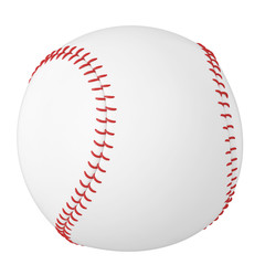 Baseball ball isolated on white background. 3d illustration