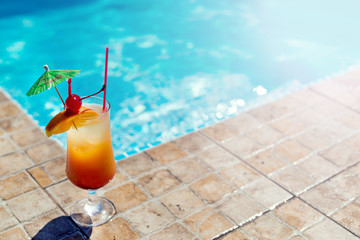 Cocktail at the swimming pool