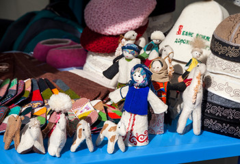Ethnic toys in the market