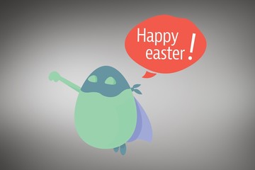 Composite image of happy easter greeting