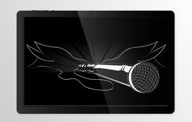 Microphone tablet