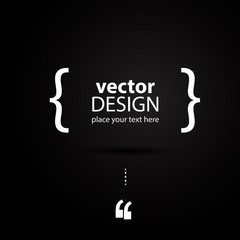 Quotation cloud. Vector art.