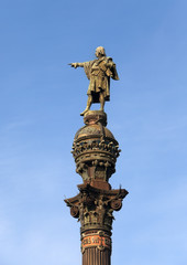 Spain. Barcelona. Monument of Columbus