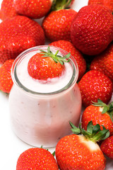 Yaourt fruits fraises