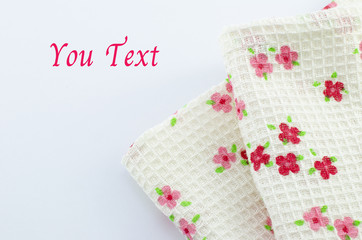 flower fabric with place for your text