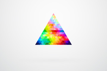 Triangle Color Palette Guide Spectrum Vector