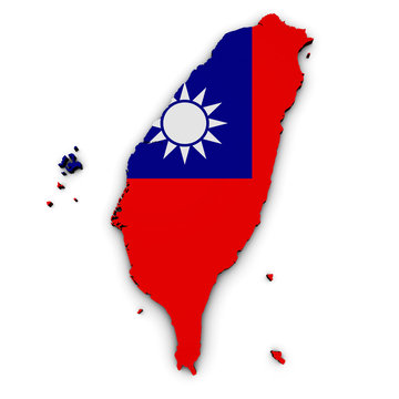 recommend clip art: Taiwan Map Flag Shape