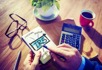 Internal Revenue Service IRS Finance Government Concept - obrazy, fototapety, plakaty