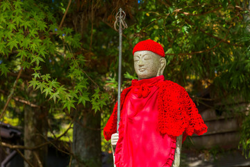Jizo Bodhisattva at Mt. Koya in Wakayama, Japan