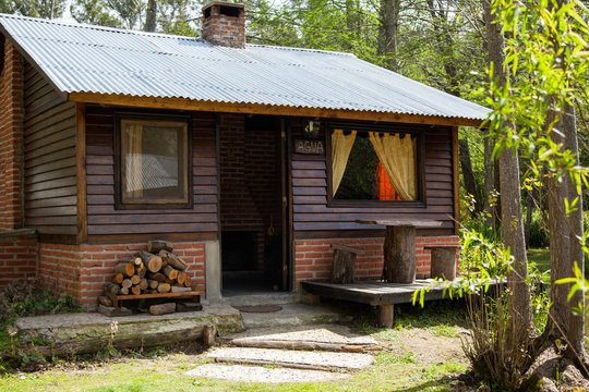 Exterior Of Wooden Cabin