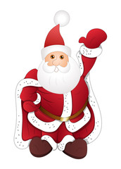 Happy Cartoon Santa Dancing Vector