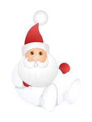 Obraz premium Sitting Funny Santa