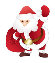 Cute Santa with Gift Bag