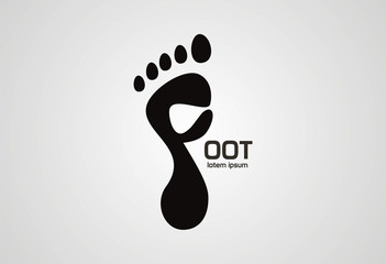Foot creative logo vector