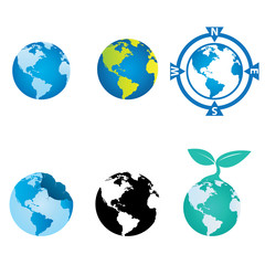 World and Globe Design Vector