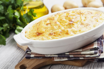 Potato casserole with meat