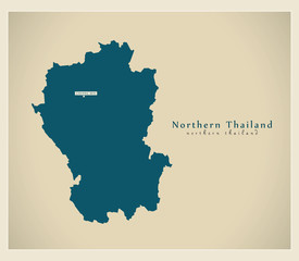 Modern Map - Northern Thailand TH