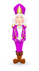 Cartoon Nutcracker Character Vector