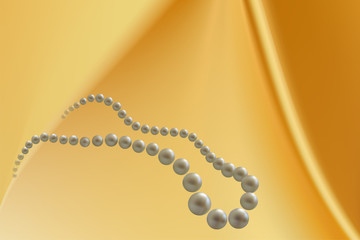 Gold background with soft folds